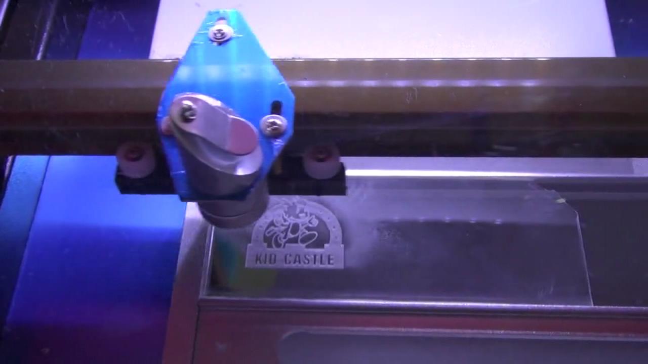 激光刻章機安裝和工藝品加工視頻